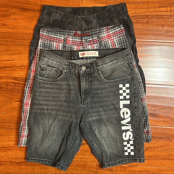 Levis Checkered Flag Osh Kosh Distortion Short 3 Piece Lot - Picture 2 of 8